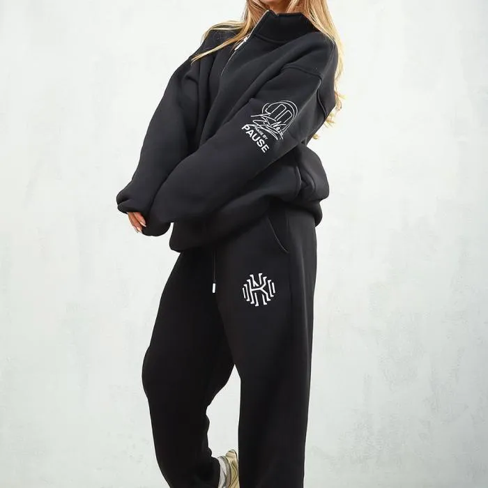 Modern zip-up sweatshirt